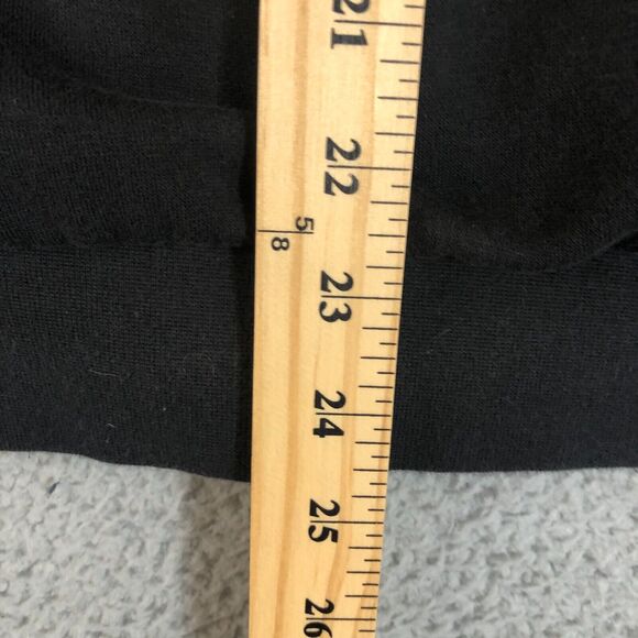 Adidas Hoodie Mens Medium Black Logo Fullzip Pullover Sportswear Sweatshirt - Picture 9 of 9